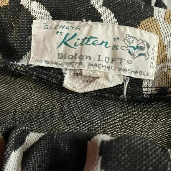 Glenayr Kitten 2 Piece Vintage Suit Brown,  White & Grey Size 12 - Picture 10 of 11